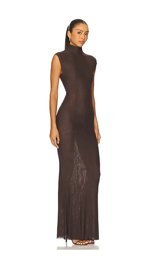 SEROYA Laissa Mesh Maxi Dress | Thumbnail 2