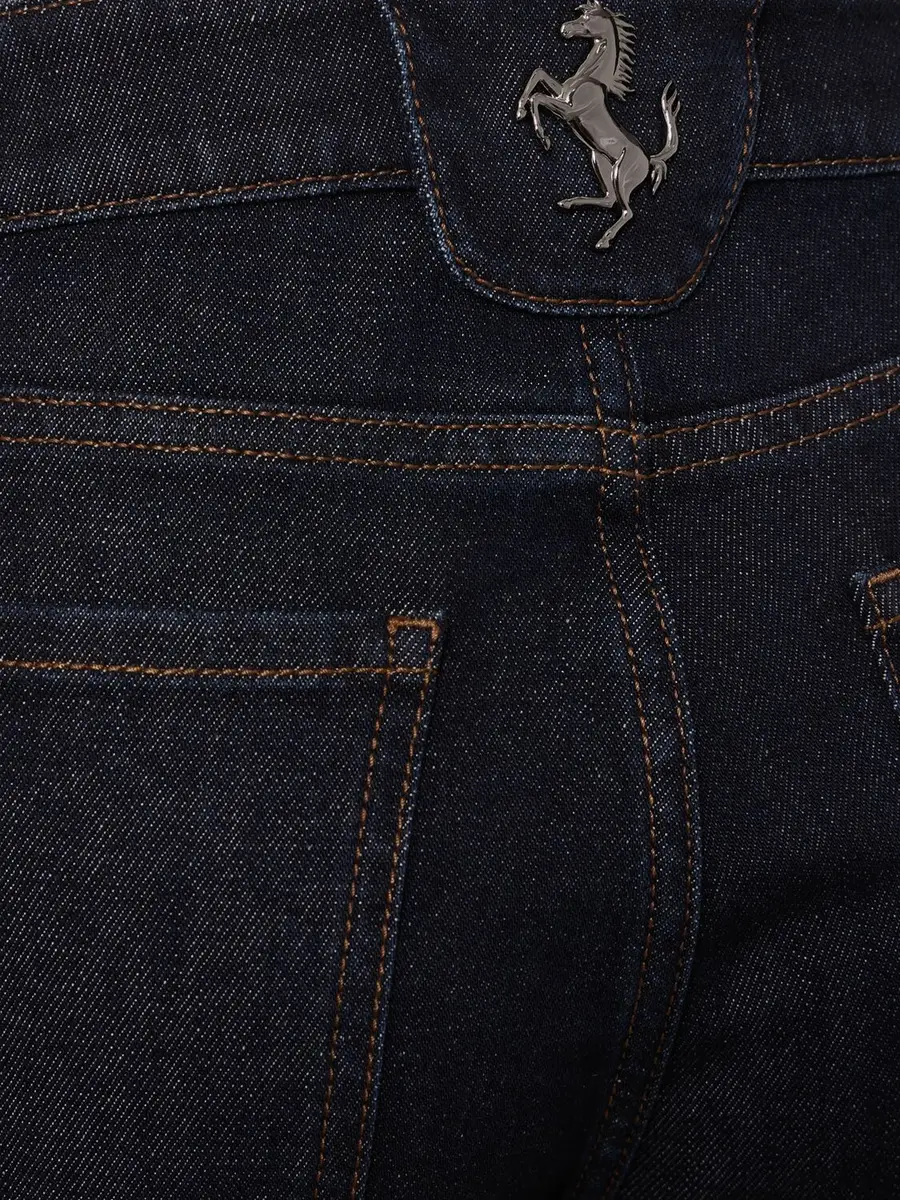 FERRARI Denim High Waist Straight Jeans | Thumbnail 4