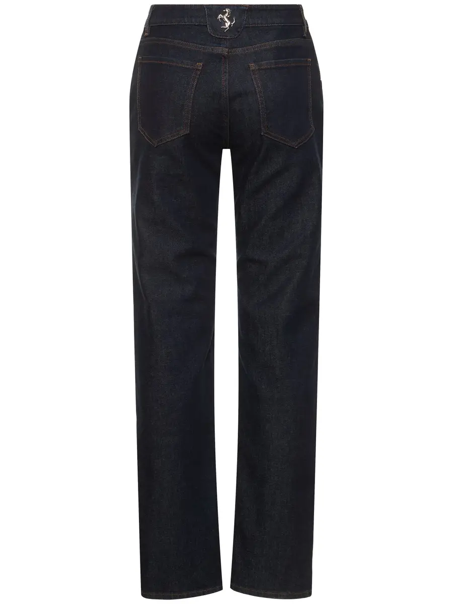 FERRARI Denim High Waist Straight Jeans | Thumbnail 5