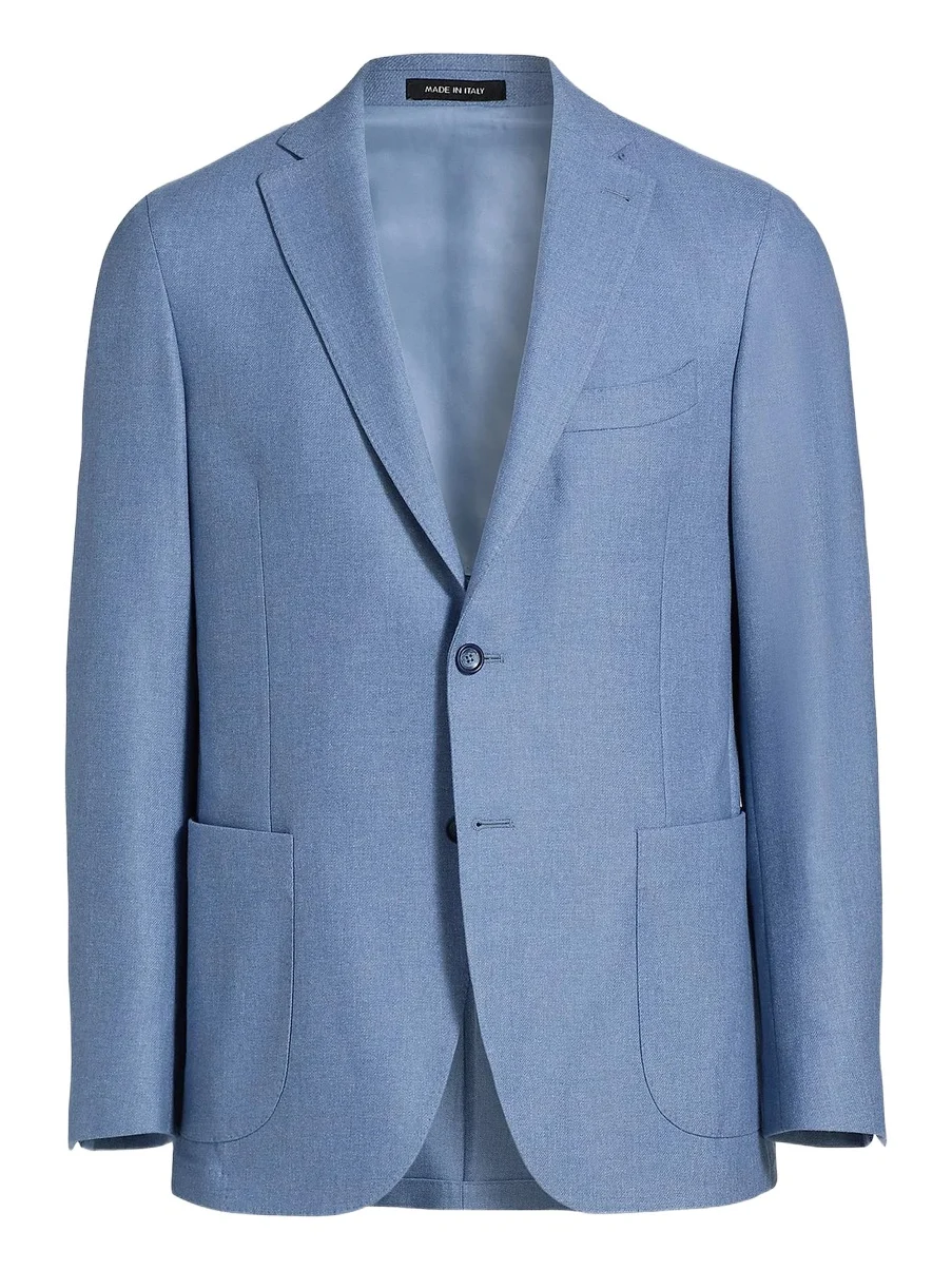Men's Wool-Cotton Single-Breasted Sport Coat Men's Wool-Cotton Single-Breasted Sport Coat