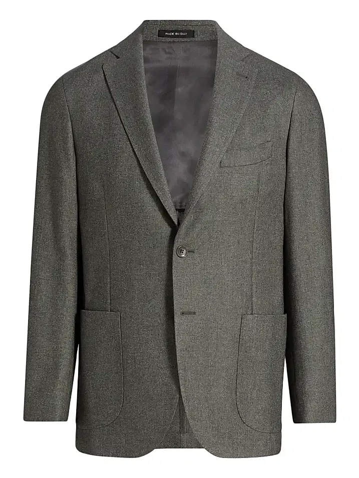 Men's Wool, Cotton & Cashmere Single-Breasted Sport Coat Men's Wool, Cotton & Cashmere Single-Breasted Sport Coat