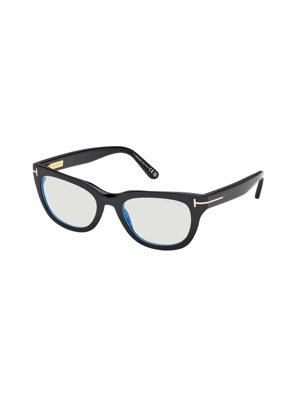 Women's 53MM Oval Blue Block Eyeglasses