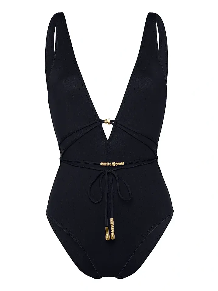 Women's Lagon Jewel Beaded Tank One-Piece Swimsuit Women's Lagon Jewel Beaded Tank One-Piece Swimsuit