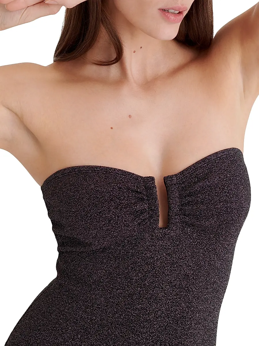 Eres Women's Scintillant Glitter Bustier One-Piece Swimsuit | Thumbnail 6 Eres Women's Scintillant Glitter Bustier One-Piece Swimsuit | Thumbnail 6