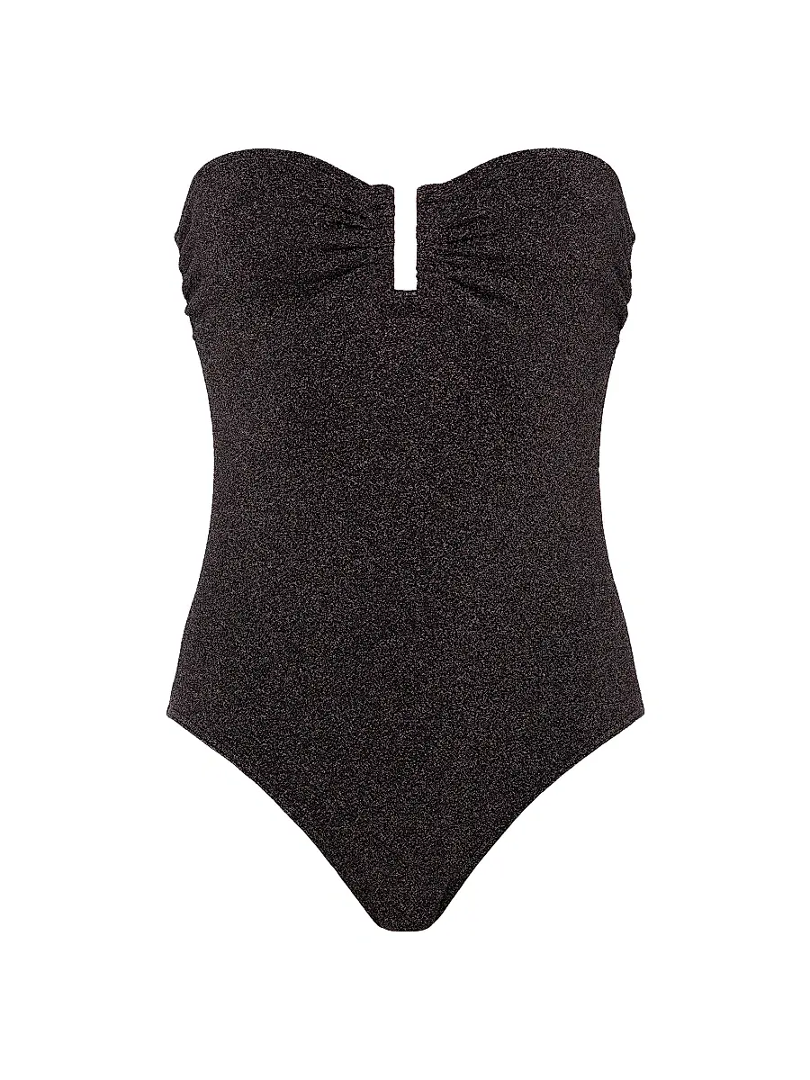 Eres Women's Scintillant Glitter Bustier One-Piece Swimsuit - Noir Lurex - Size 8 | Image 1 Eres Women's Scintillant Glitter Bustier One-Piece Swimsuit - Noir Lurex - Size 8 | Image 1