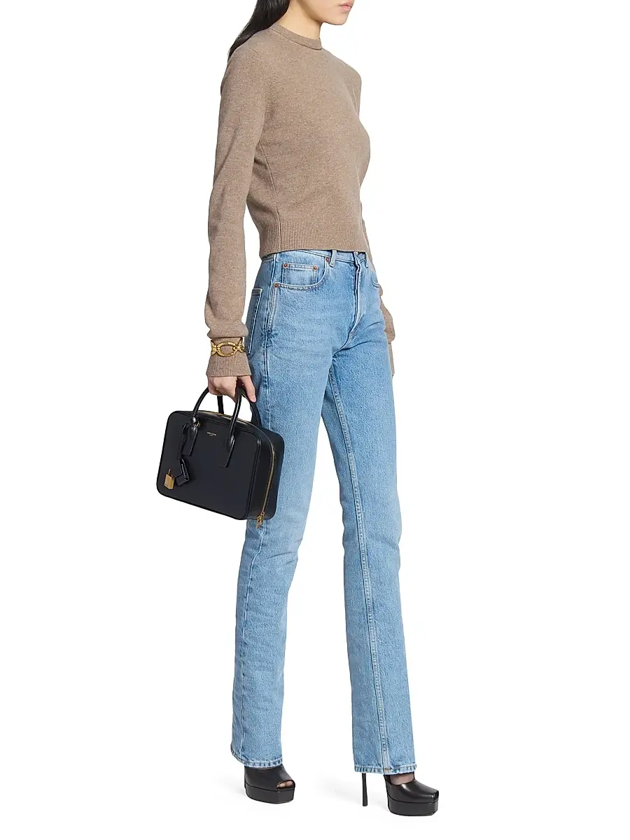 Saint Laurent Women's Sac De Jour Bauletto Bag - Black | Thumbnail 2
