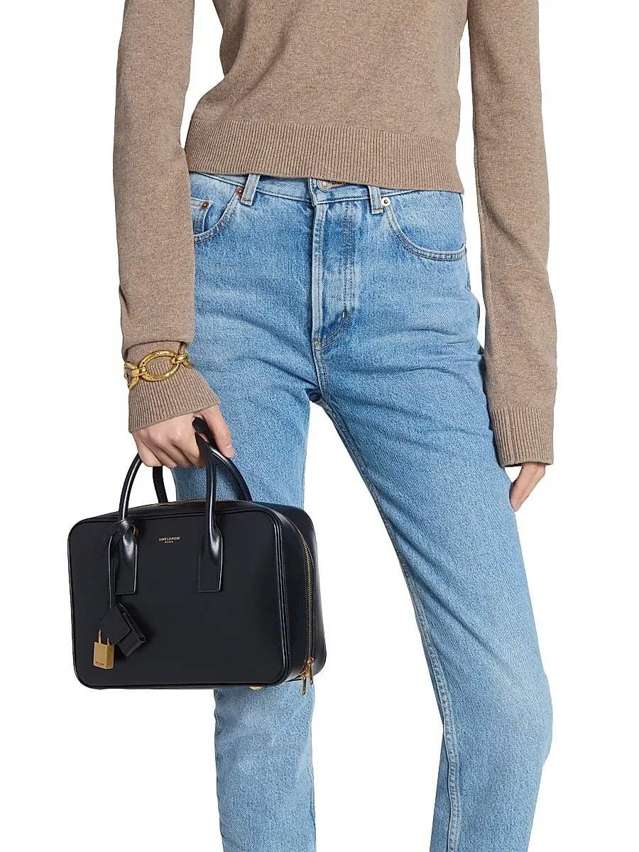 Saint Laurent Women's Sac De Jour Bauletto Bag - Black | Thumbnail 3