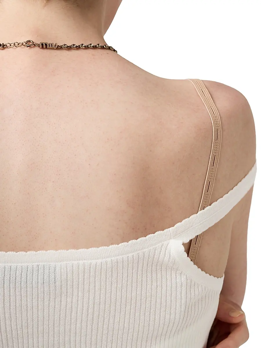 Miu Miu Women's Cotton Knit Top | Thumbnail 5