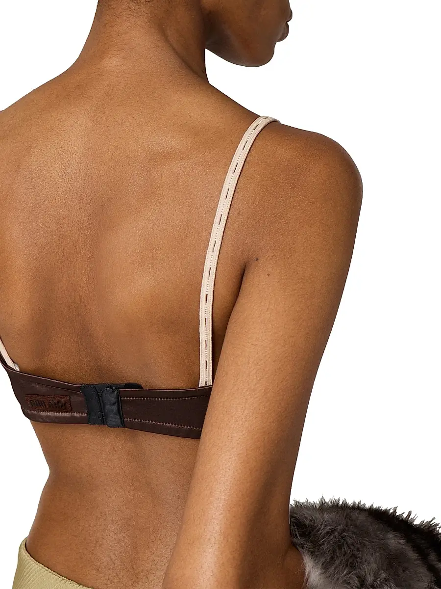 Miu Miu Women's Satin Bra Top | Thumbnail 3