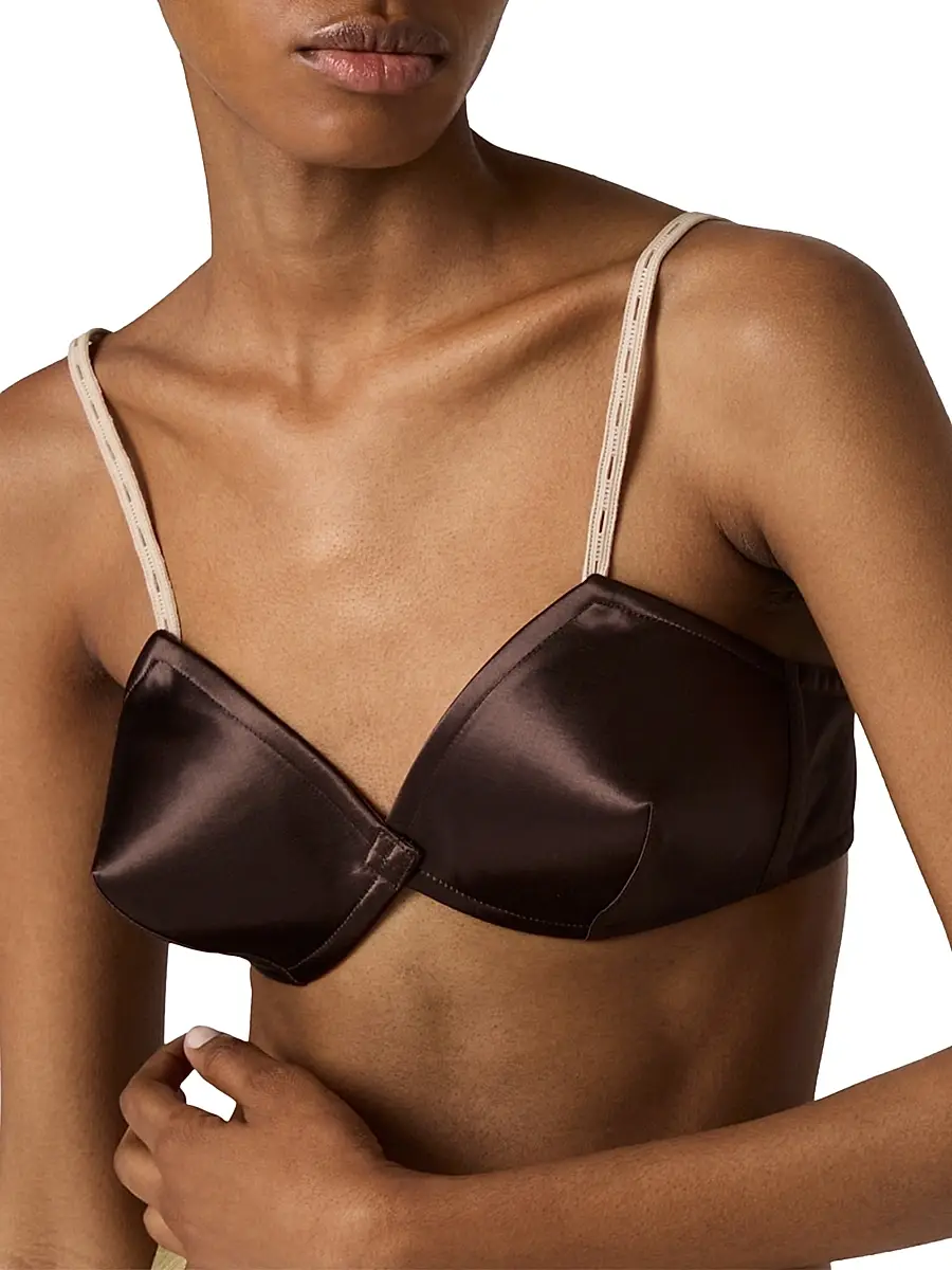 Miu Miu Women's Satin Bra Top | Thumbnail 4