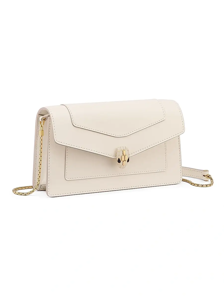 BVLGARI Women's Serpenti Forever Leather Wallet-On-Chain