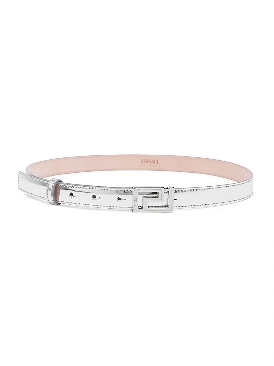 Versace Women's Metallic Leather Belt
