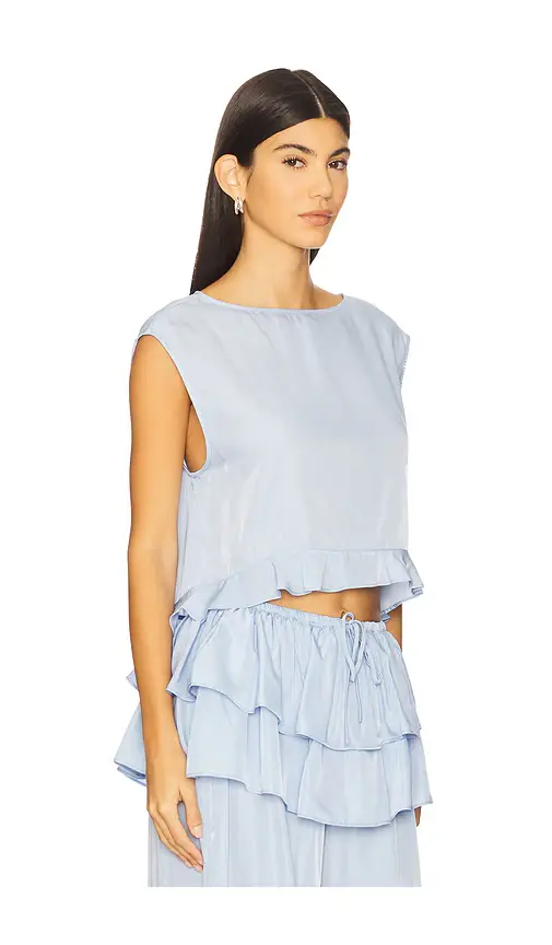 WeWoreWhat Boat Neck Ruffle Top | Thumbnail 2 WeWoreWhat Boat Neck Ruffle Top | Thumbnail 2