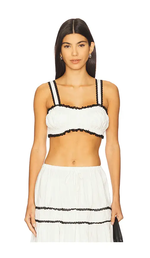 WeWoreWhat Ruched Crop Top | Image 1 WeWoreWhat Ruched Crop Top | Image 1