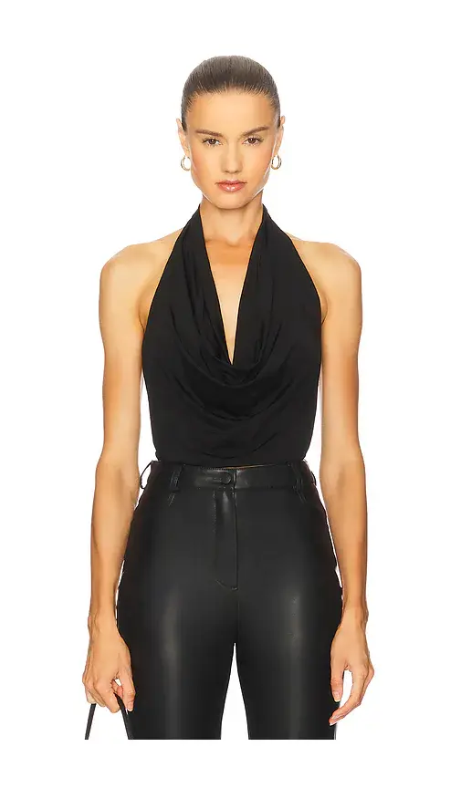 Alice + Olivia Alice + Olivia Ayanna Deep Halter Top | Image 1 Alice + Olivia Alice + Olivia Ayanna Deep Halter Top | Image 1