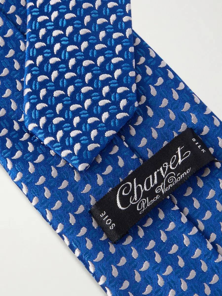 Charvet 8.5cm Embroidered Silk-Twill Tie - Men | Thumbnail 2