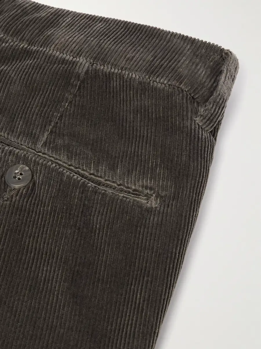 ELEVENTY Straight-Leg Stretch Cotton and Modal-Blend Corduroy Trousers - Men | Thumbnail 5