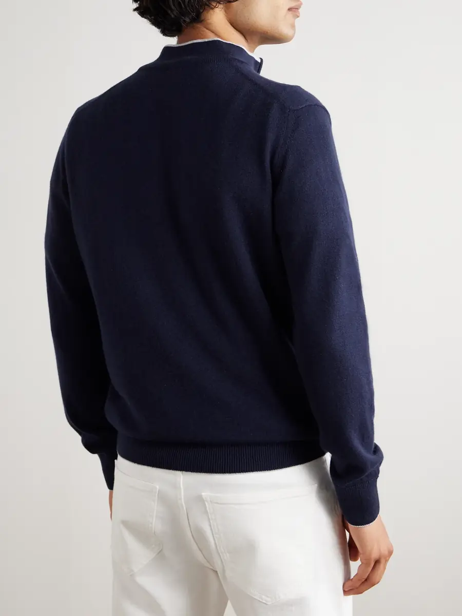 ELEVENTY Cashmere Half-Zip Sweater - Men | Thumbnail 4