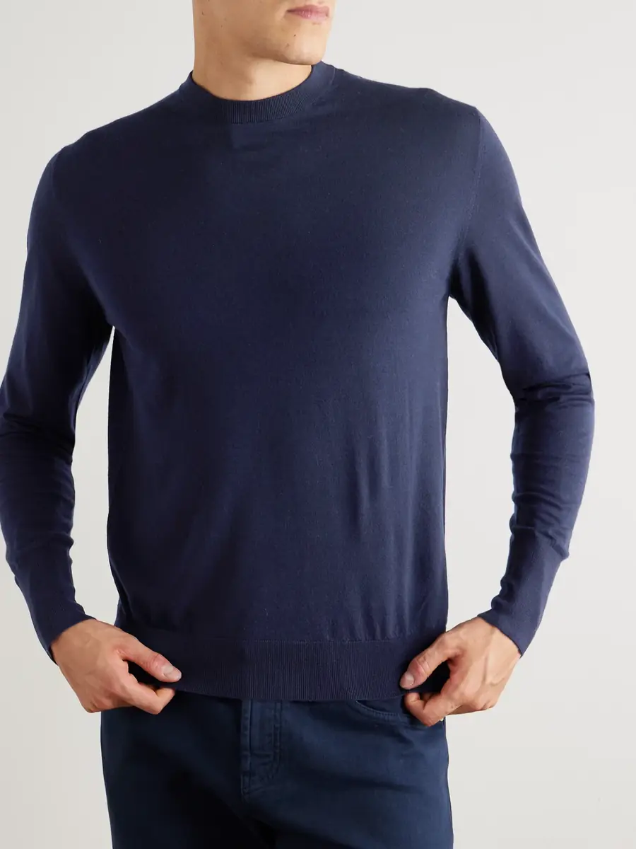 ELEVENTY Slim-Fit Merino Wool Sweater - Men | Thumbnail 3