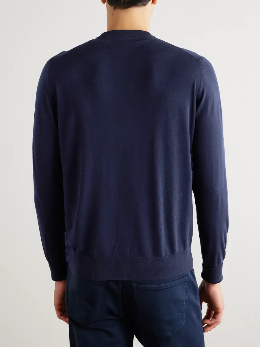 ELEVENTY Slim-Fit Merino Wool Sweater - Men | Thumbnail 4