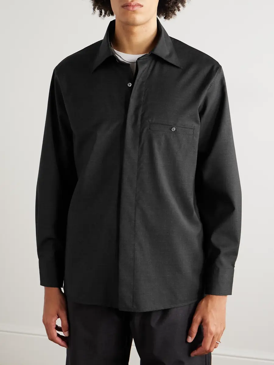 Saman Amel Wool Overshirt - Men | Thumbnail 3 Saman Amel Wool Overshirt - Men | Thumbnail 3