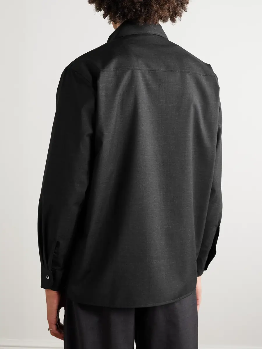Saman Amel Wool Overshirt - Men | Thumbnail 4 Saman Amel Wool Overshirt - Men | Thumbnail 4