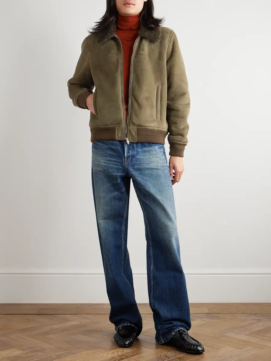 Saint Laurent Shearling Blouson Jacket - Men | Thumbnail 2