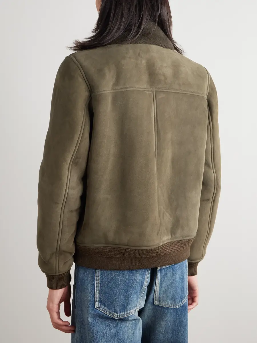 Saint Laurent Shearling Blouson Jacket - Men | Thumbnail 4