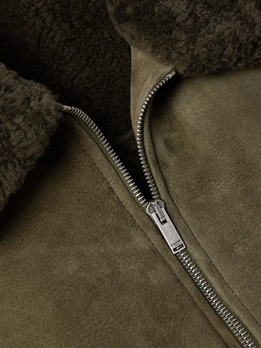 Saint Laurent Shearling Blouson Jacket - Men | Thumbnail 5