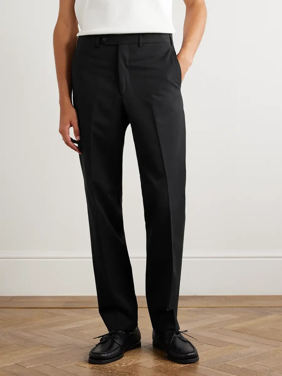Saman Amel Straight-Leg Cotton-Blend Trousers - Men | Thumbnail 3 Saman Amel Straight-Leg Cotton-Blend Trousers - Men | Thumbnail 3