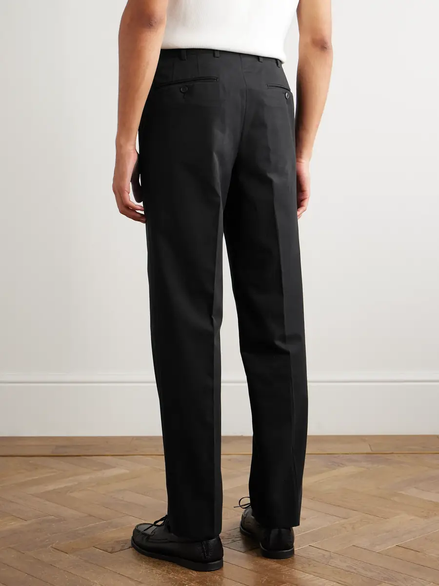 Saman Amel Straight-Leg Cotton-Blend Trousers - Men | Thumbnail 4 Saman Amel Straight-Leg Cotton-Blend Trousers - Men | Thumbnail 4