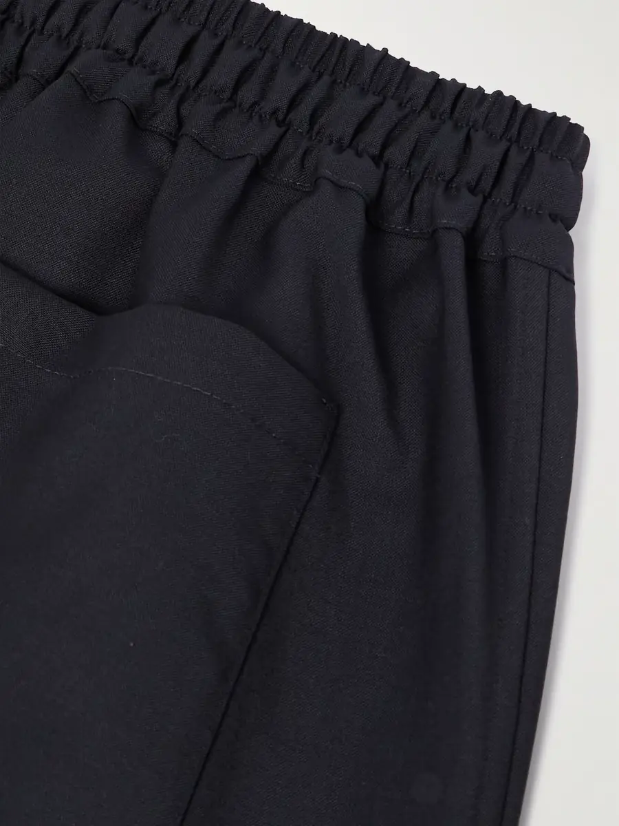 Saman Amel Straight-Leg Wool Drawstring Shorts - Men | Thumbnail 5
