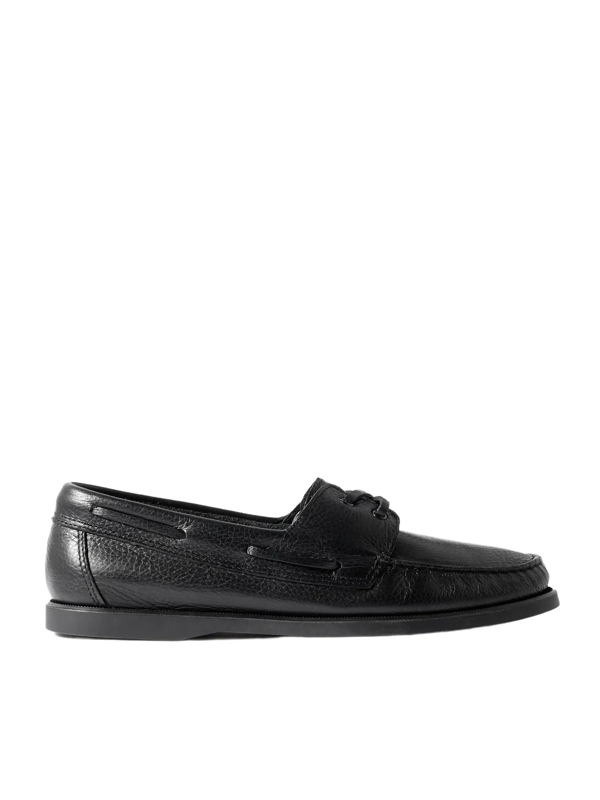 MORJAS Full-Grain Leather Boat Shoes - Men