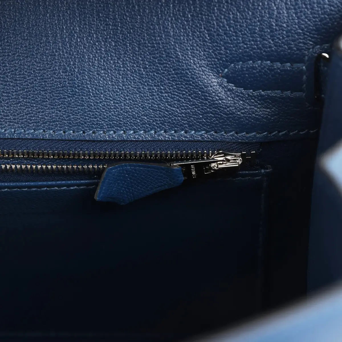 HERMÈS Hermes Birkin Sellier 25 Deep Bleu Madame Palladium Hardware | Thumbnail 9 HERMÈS Hermes Birkin Sellier 25 Deep Bleu Madame Palladium Hardware | Thumbnail 9