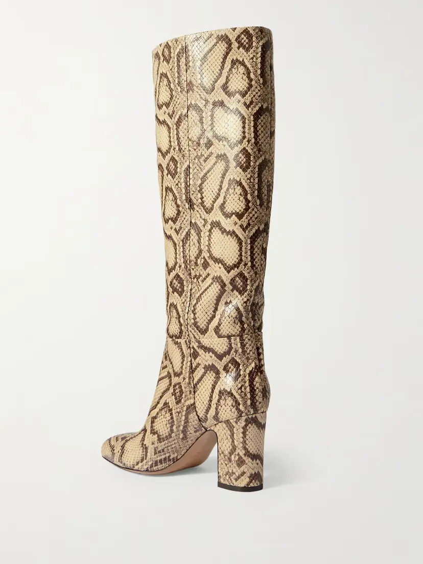 Paris Texas Lavinia Snake-effect Leather Knee-boots | Thumbnail 3