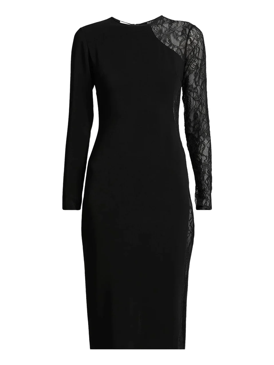 Women's Sheer Paneled Knee-Length Dress Women's Sheer Paneled Knee-Length Dress