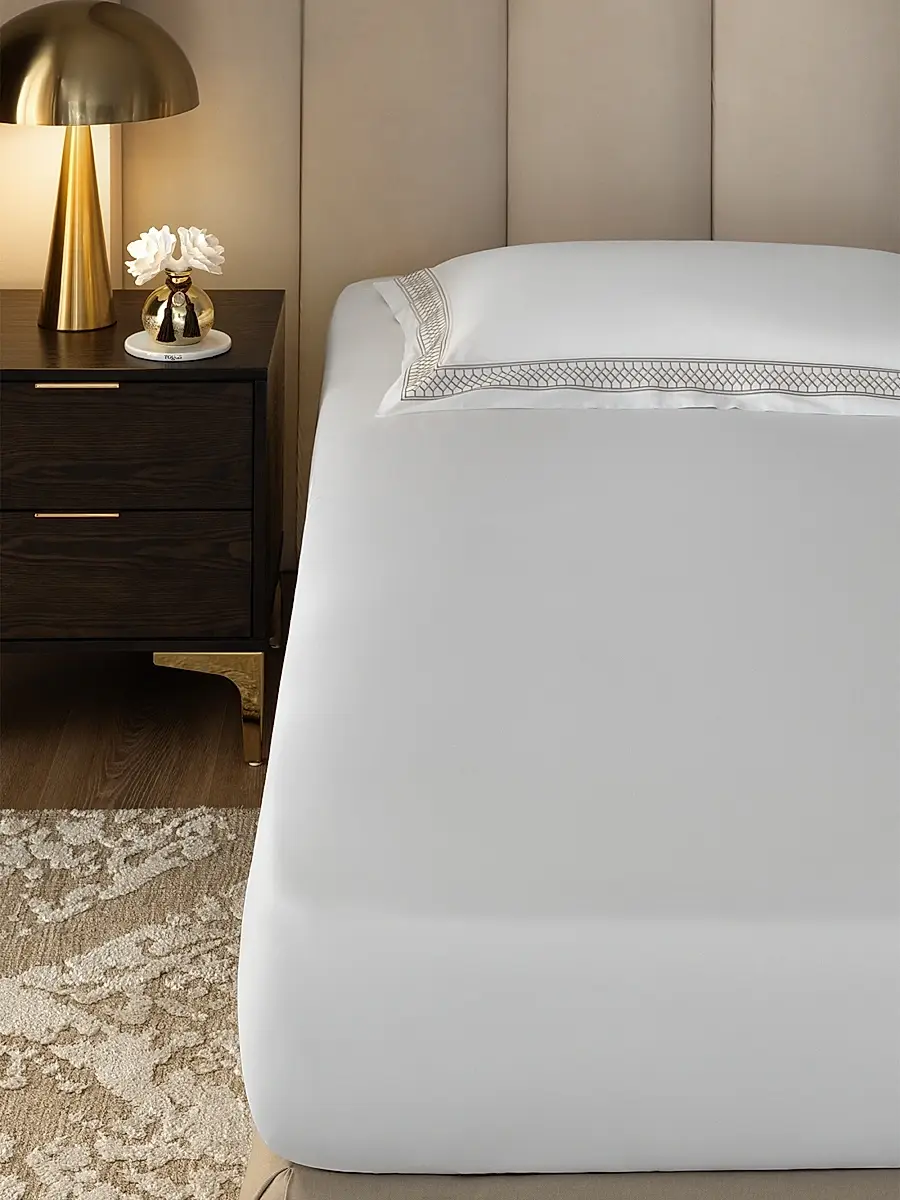 Togas Persephone Sheets & Pillowcases Collection - White With Beige | Thumbnail 6 Togas Persephone Sheets & Pillowcases Collection - White With Beige | Thumbnail 6