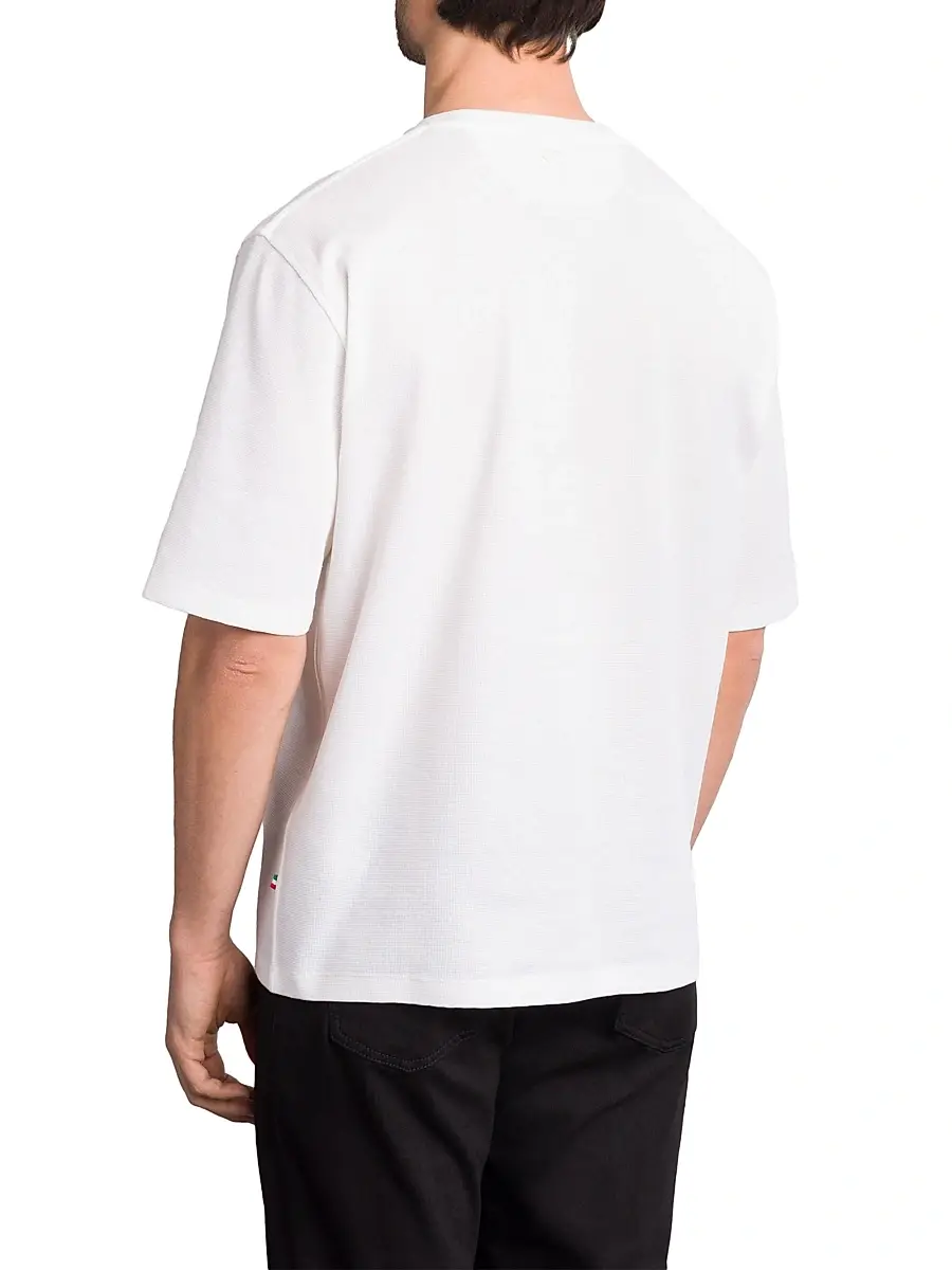 Stefano Ricci Men's Cotton and Silk Blend T-Shirt | Thumbnail 3 Stefano Ricci Men's Cotton and Silk Blend T-Shirt | Thumbnail 3