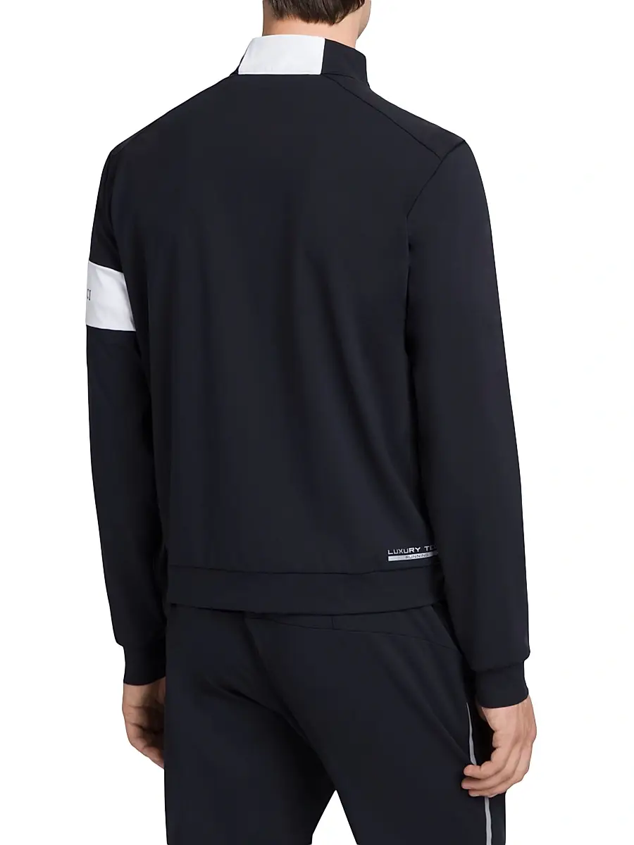 Stefano Ricci Men's Luxury Running Blouson - Navy | Thumbnail 3 Stefano Ricci Men's Luxury Running Blouson - Navy | Thumbnail 3