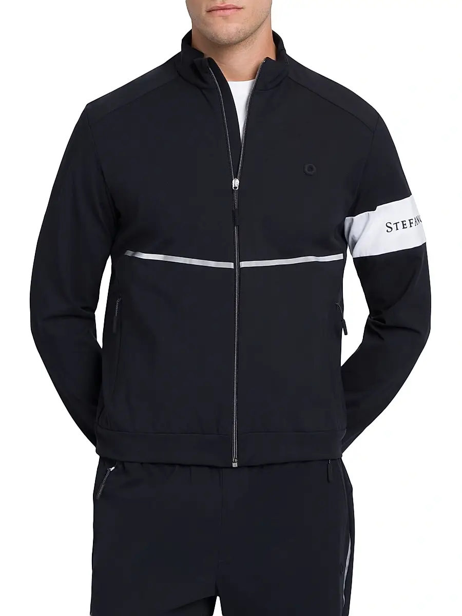 Stefano Ricci Men's Luxury Running Blouson - Navy | Thumbnail 4 Stefano Ricci Men's Luxury Running Blouson - Navy | Thumbnail 4