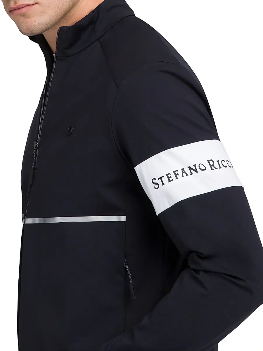 Stefano Ricci Men's Luxury Running Blouson - Navy | Thumbnail 5 Stefano Ricci Men's Luxury Running Blouson - Navy | Thumbnail 5