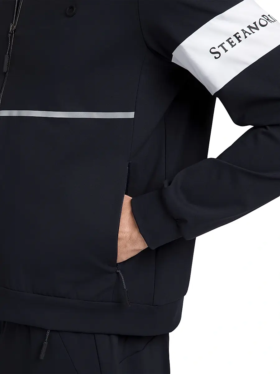 Stefano Ricci Men's Luxury Running Blouson - Navy | Thumbnail 6 Stefano Ricci Men's Luxury Running Blouson - Navy | Thumbnail 6