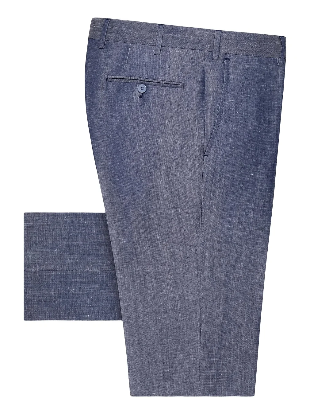 Men's Linen & Wool Slim-Fit Trousers Men's Linen & Wool Slim-Fit Trousers