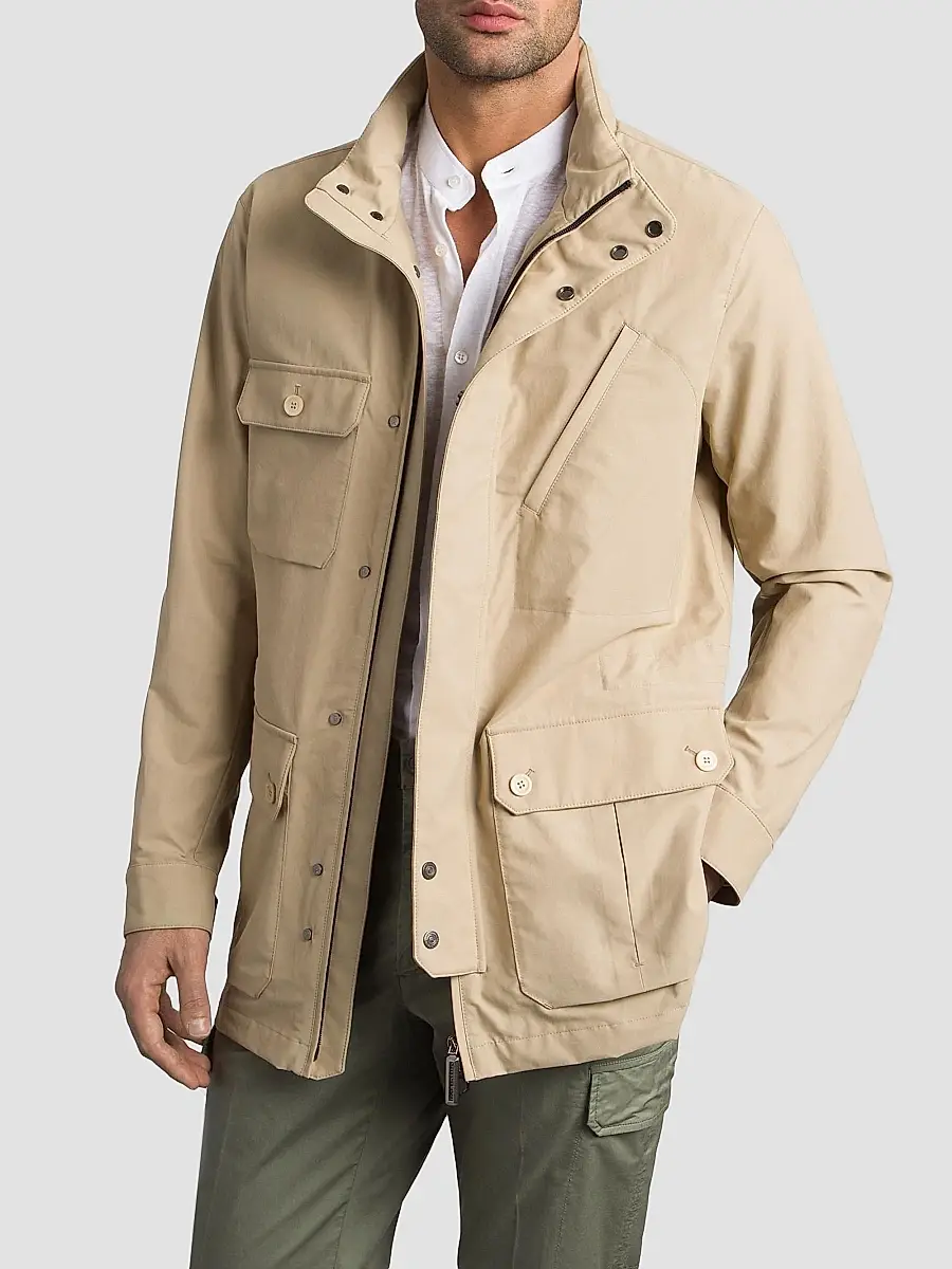 Stefano Ricci Men's Cotton Blend Field Jacket | Thumbnail 3 Stefano Ricci Men's Cotton Blend Field Jacket | Thumbnail 3