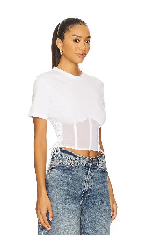 Fleur du Mal Sabrina Corset T-Shirt | Thumbnail 2 Fleur du Mal Sabrina Corset T-Shirt | Thumbnail 2