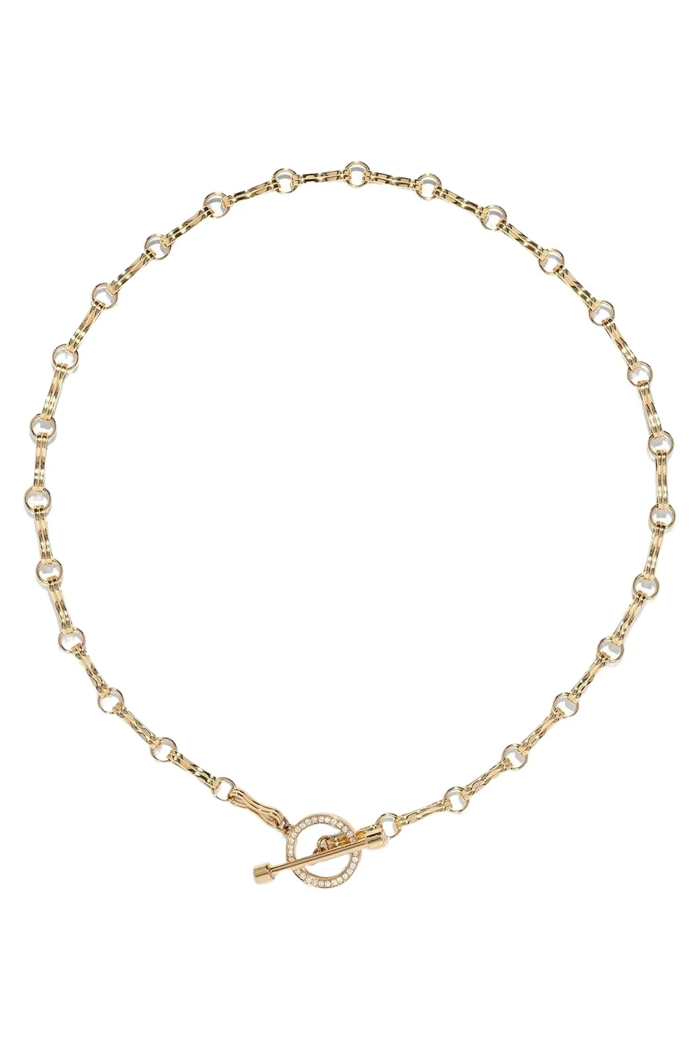 Large Motif Double Link Diamond Toggle Chain Large Motif Double Link Diamond Toggle Chain