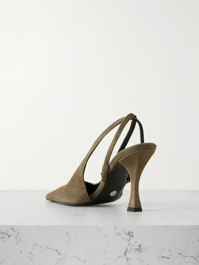 Proenza Schouler Trap Suede Slingback Pumps | Thumbnail 3