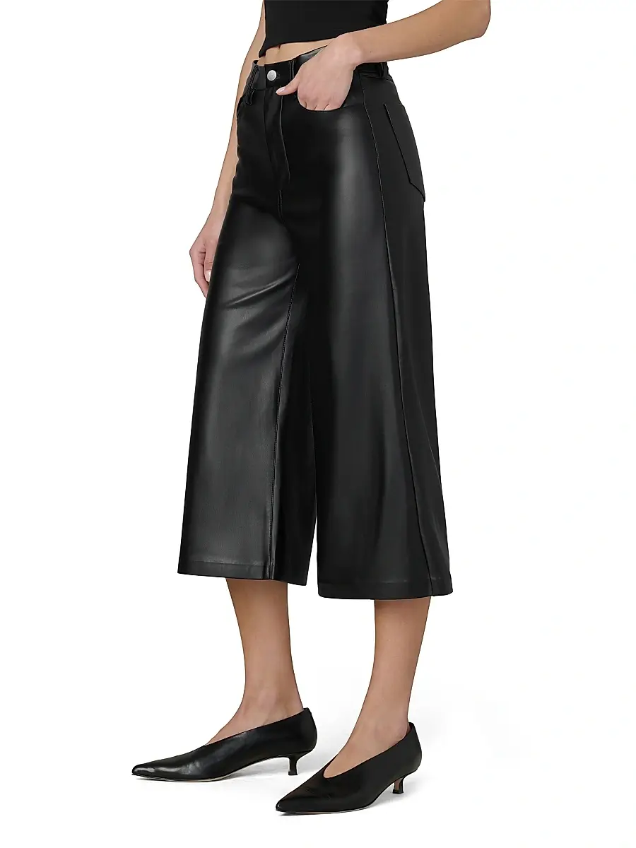 Joe's Jeans Women's The Faux Leather Culotte Pants | Thumbnail 4 Joe's Jeans Women's The Faux Leather Culotte Pants | Thumbnail 4