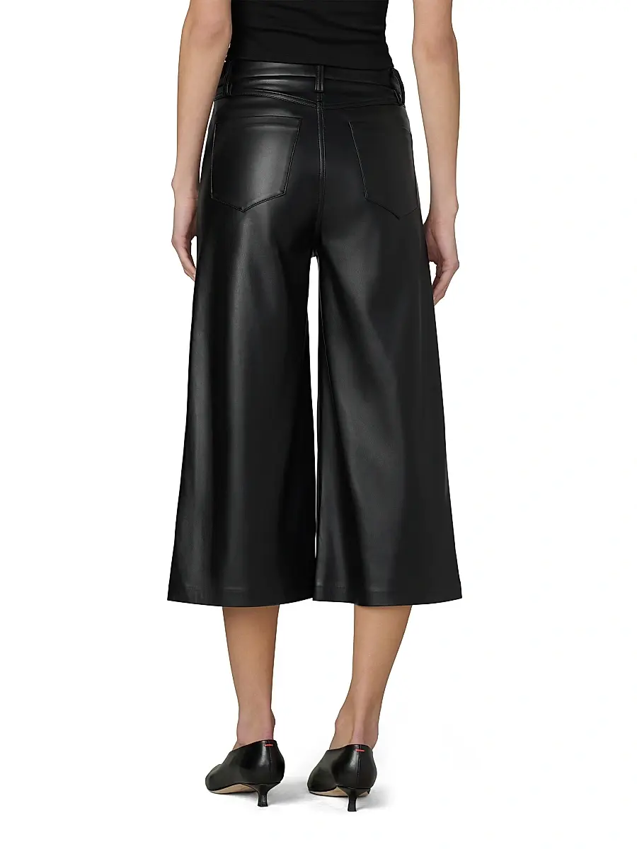 Joe's Jeans Women's The Faux Leather Culotte Pants | Thumbnail 5 Joe's Jeans Women's The Faux Leather Culotte Pants | Thumbnail 5