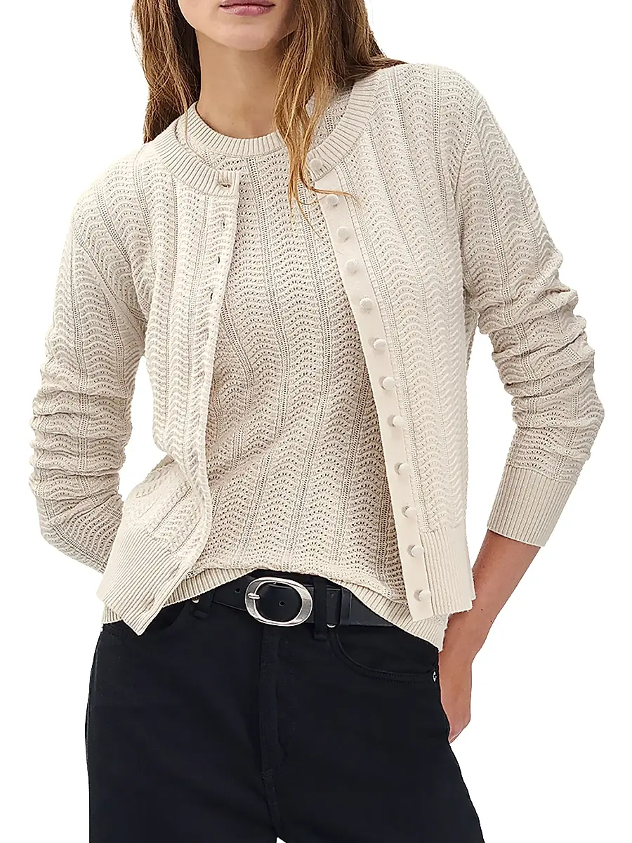 rag & bone Women's Francesca Wool-Blend Cardigan | Thumbnail 3 rag & bone Women's Francesca Wool-Blend Cardigan | Thumbnail 3